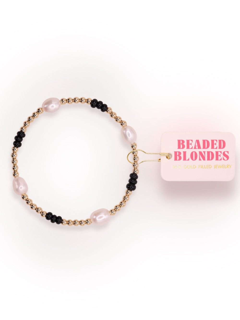 Beaded Blondes Petite 6.25 inch Black Pearl Poppi Bracelet